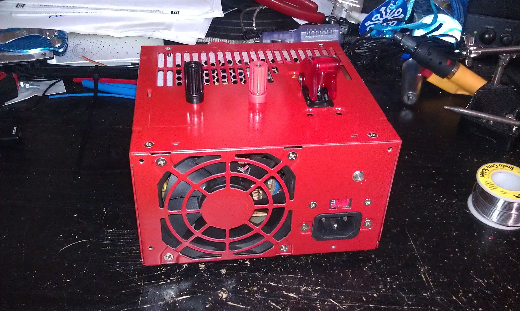 PC Power Supply converted to 12v power supply for charger